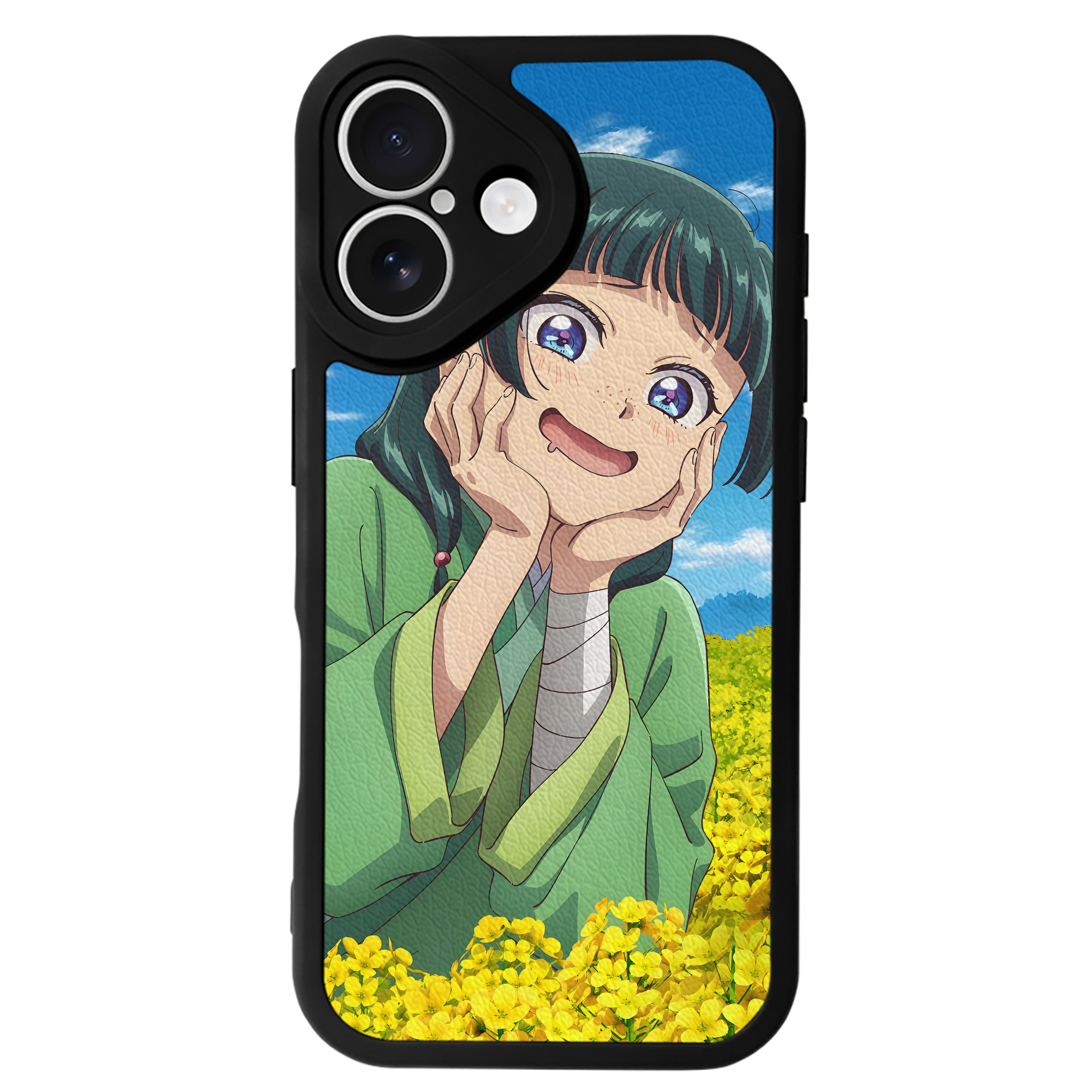 （画像用） 薬屋のひとりごと The Apothecary Diaries 【iPhone 16シリーズ対応】シリコンスマホケース（レザー調） 材質：シリコン